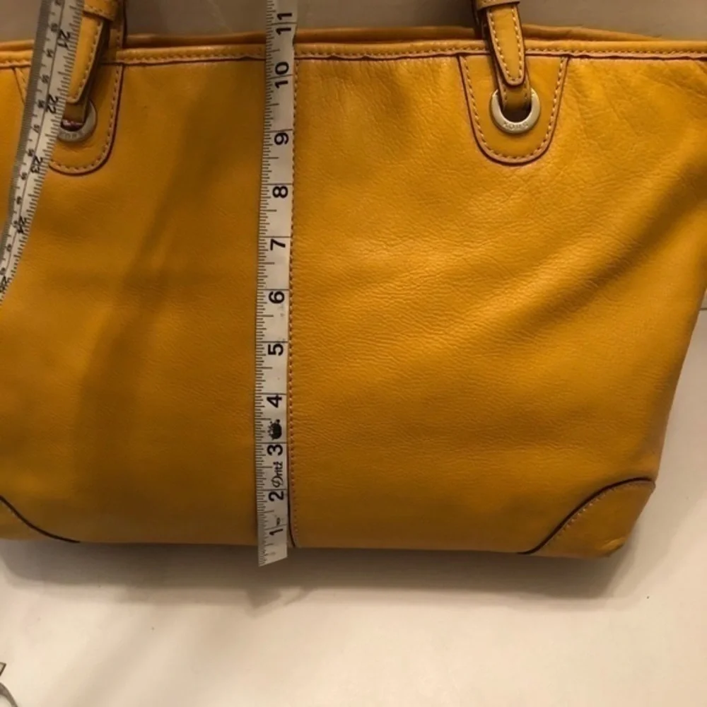 Michael kors yellow shopper tote bag